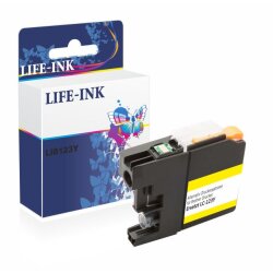 Life-Ink Druckerpatrone ersetzt LC-121Y, LC-123Y f&uuml;r...