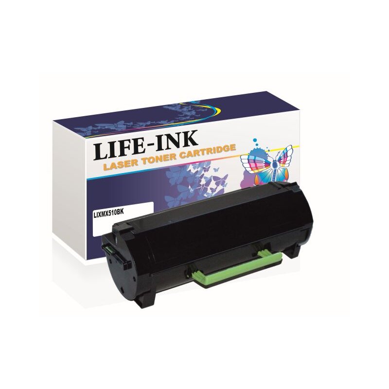 Life-Ink Toner ersetzt 600XA, 602X fr Lexmark Drucker schwarz 20.000 Seiten