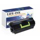 Life-Ink Toner ersetzt 620XA, 622X für Lexmark Drucker schwarz 45.000 Seiten