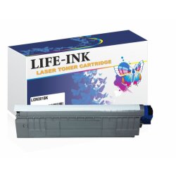 Life-Ink Toner LIOK801BK (ersetzt 44643004) schwarz