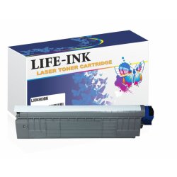 Life-Ink Toner LIOK860BK (ersetzt 44059212) schwarz