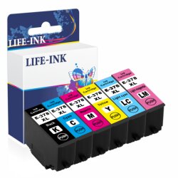 Life-Ink Druckerpatronen 6er Set ersetzt Epson 378, 378XL