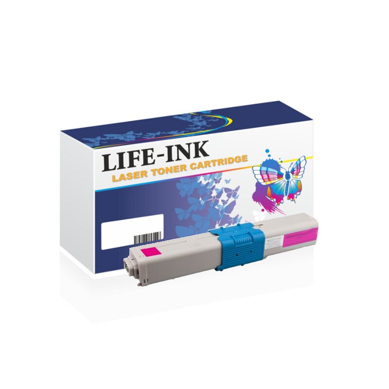 Life-Ink Toner ersetzt OKI 46508710, C332 fr Oki Drucker magenta