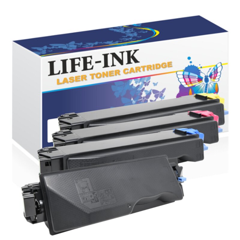 Life-Ink Toner 4er Set ersetzt Kyocera TK-5270