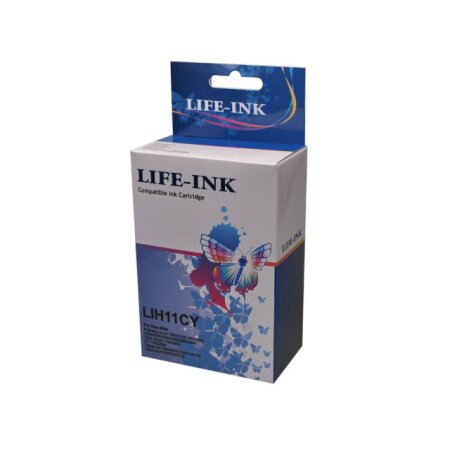 Life-Ink Druckerpatrone ersetzt C4836AE, 11 für HP Drucker cyan