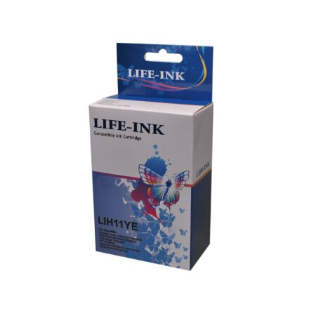 Life-Ink Druckerpatrone ersetzt C4838AE, 11 für HP Drucker yellow