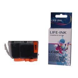 Life-Ink Druckerpatrone ersetzt BCI-6BK für Canon Drucker...