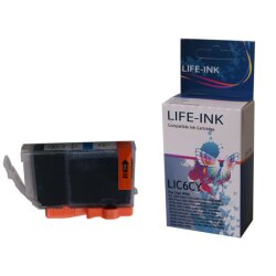 Life-Ink Druckerpatrone ersetzt BCI-6C für Canon...