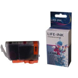 Life-Ink Druckerpatrone ersetzt BCI-6M für Canon...