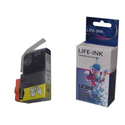 Life-Ink Druckerpatrone ersetzt CLI-8BK f&uuml;r Canon...