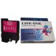 Life-Ink Druckerpatrone ersetzt LC-1100M, LC-980M für Brother Drucker magenta