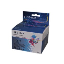 Life-Ink Multipack ersetzt PGI-5, CLI-8 für Canon...
