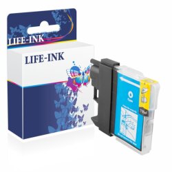 Life-Ink Druckerpatrone ersetzt LC-985C für Brother Drucker cyan XL