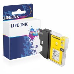 Life-Ink Druckerpatrone ersetzt LC-985Y für Brother Drucker yellow XL