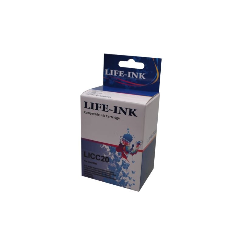 Life-Ink Druckerpatrone ersetzt BC-20 fr Canon Drucker black