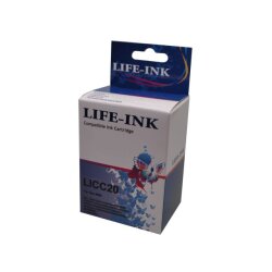 Life-Ink Druckerpatrone ersetzt BC-20 f&uuml;r Canon...