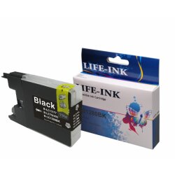 Life-Ink Druckerpatrone ersetzt LC-1280BK, LC-1240BK für...