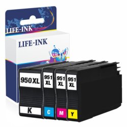 Life-Ink Multipack ersetzt HP950, HP951 XL für HP Drucker